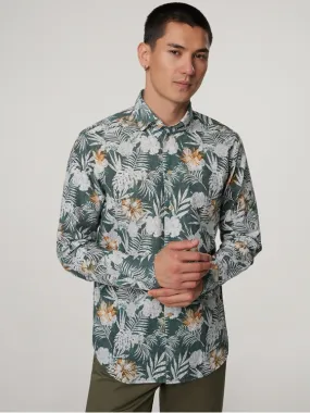 Hemd im Shaped Fit mit Leinen