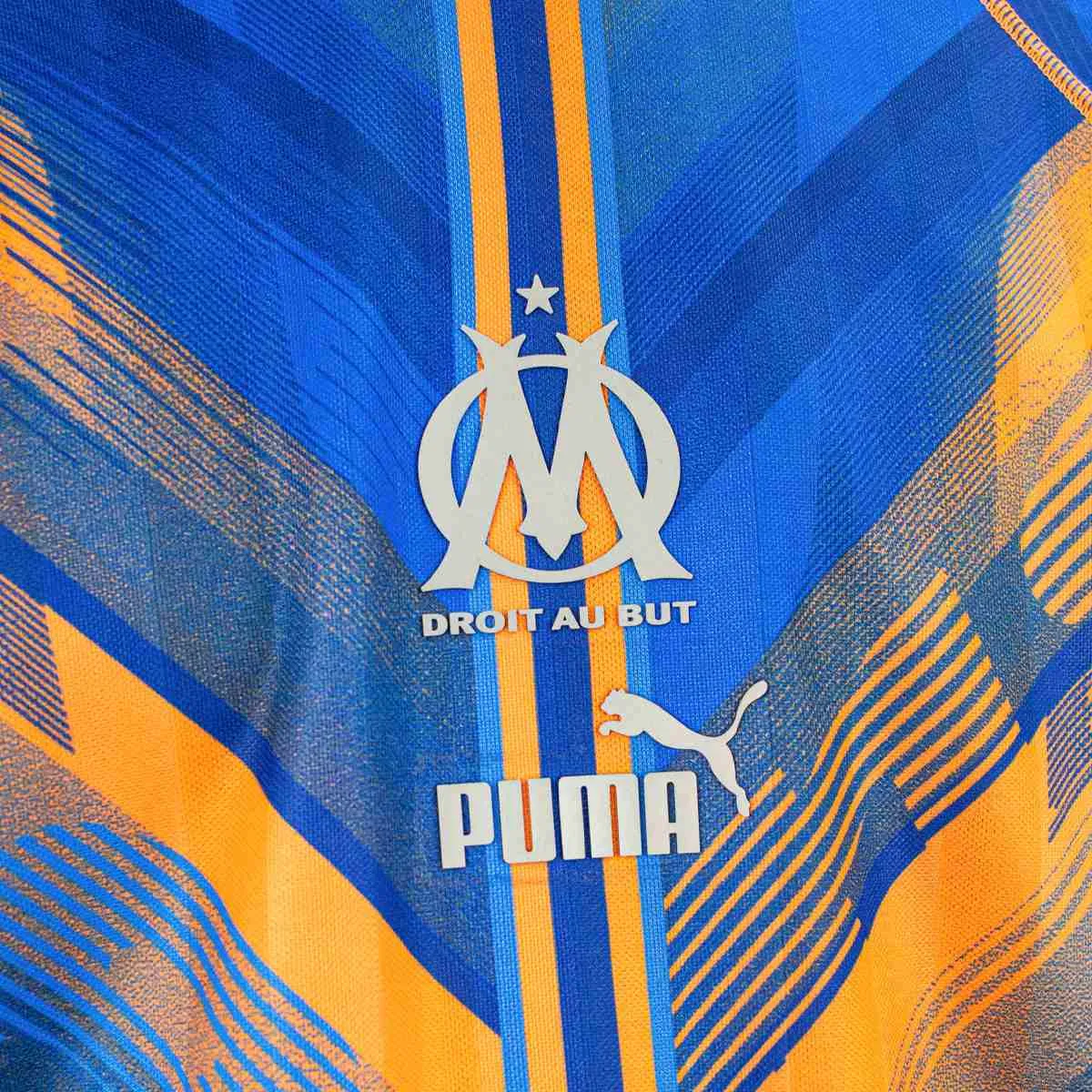 Puma Olympique Marseille football Statement Retro Jersey Trikot 778282-04 - orange-blau