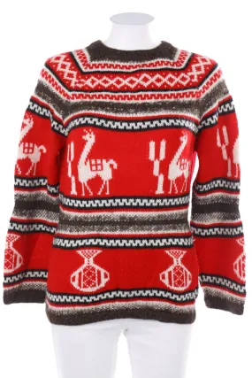 VINTAGE - Norweger-Strick-Pullover - S